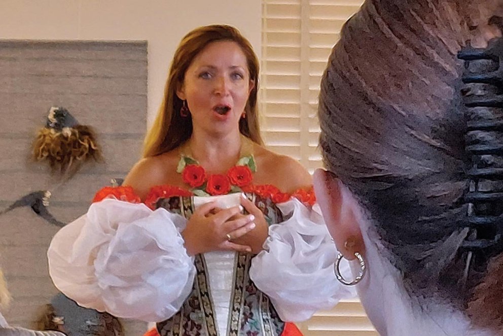 Alexandra Chernyshova söng sig inn í hjörtu gesta. MYND AÐSEND