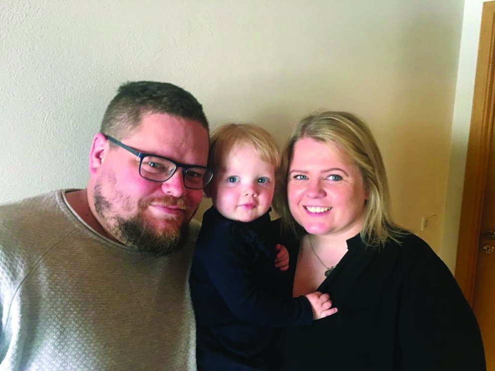 Magnús og Kristín ásamt Lilju Karen. AÐSEND MYND