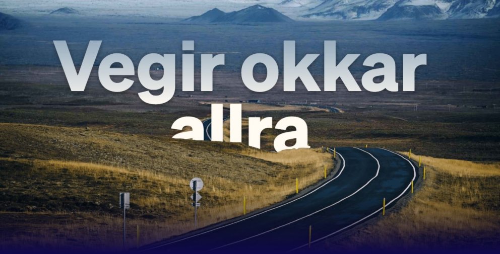 Forsíða heimasíðunnar. Snippuð mynd.