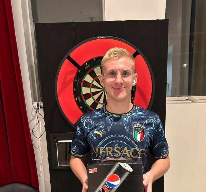 Viktor Smári sigurvegari í sjöundu umferð Vetrarmótaraðarinnar. Mynd aðsend.