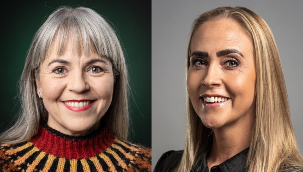 Hólmfríður Árnadóttir og Álfhildur Leifsdóttir