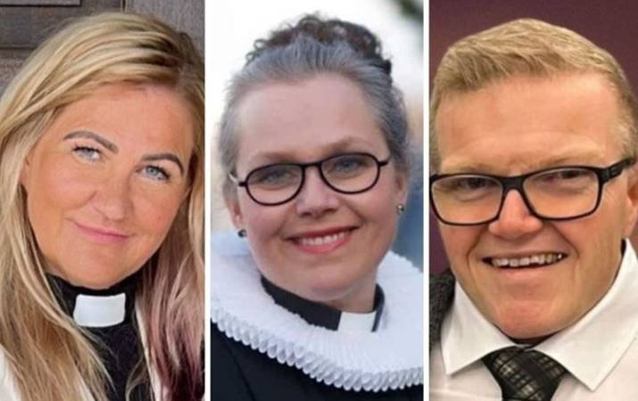 sr.Guðrún, sr.Elínborg og sr. Guðmyndur Karl. MYND KIRKJAN.IS