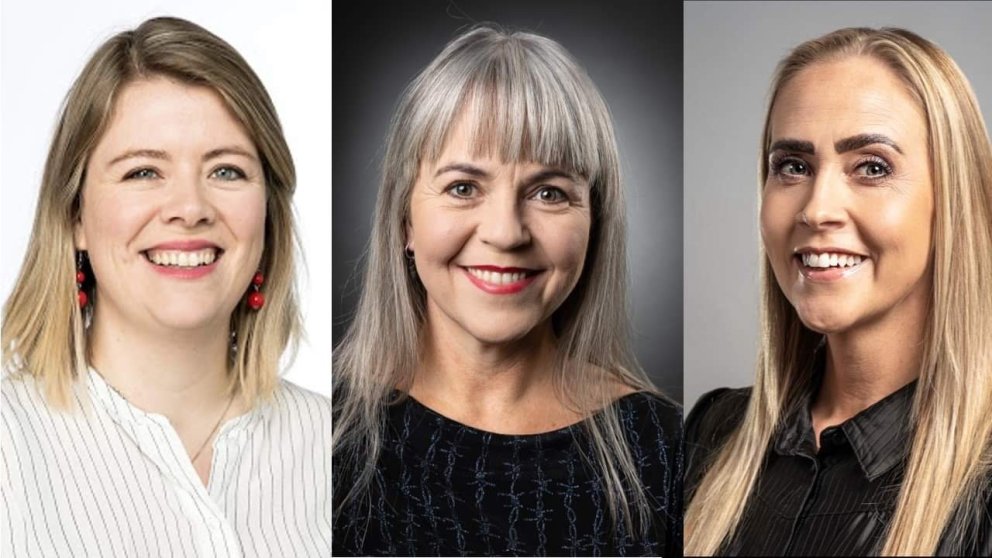 Sigríður Gísladóttir, Hólmfríður Jenný Árnadóttir og Álfhildur Leifsdóttir. MYND AÐSEND