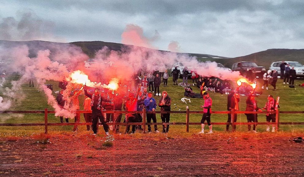 Stemning á Hvammstanga. MYND AF SÍÐU AÐDÁENDAFÉLAGS KORMÁKS