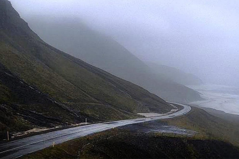Skjáskot af Siglufjarðarvegi á vef Vegagerðarinnar. Myndin er frá því kl. 18:40.