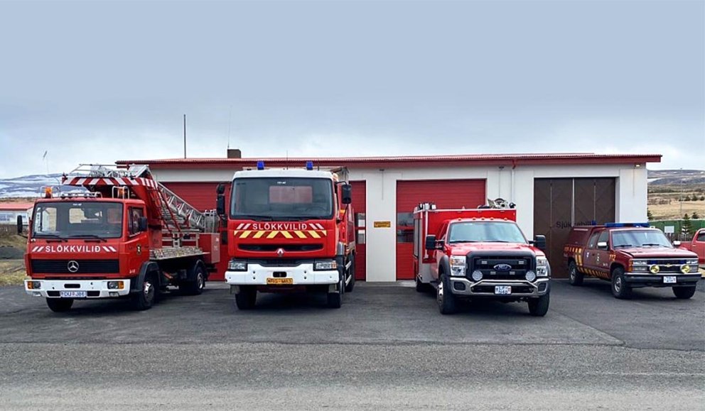 Frá slökkvistöðinni á Hvammstanga. MYND AF NETINU