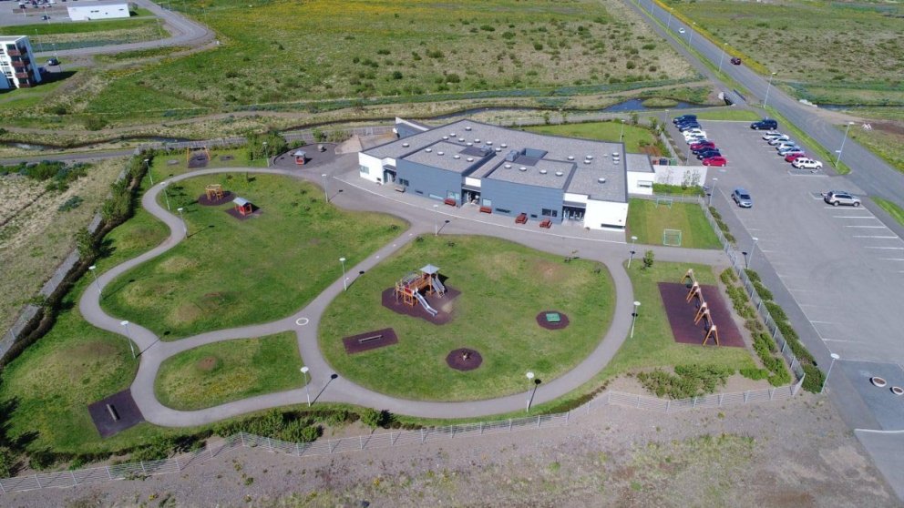 Séð yfir leikskólann Ársali á Sauðárkróki. MYND: SKAGAFJÖRÐUR.IS