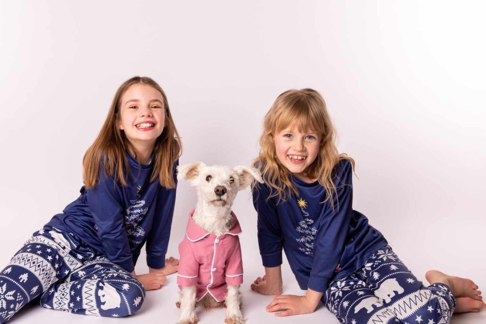 Hafdís Hrönn, Hneta og Ásdís Pála, allar í náttfötum. MYNDIR: AÐSENDAR