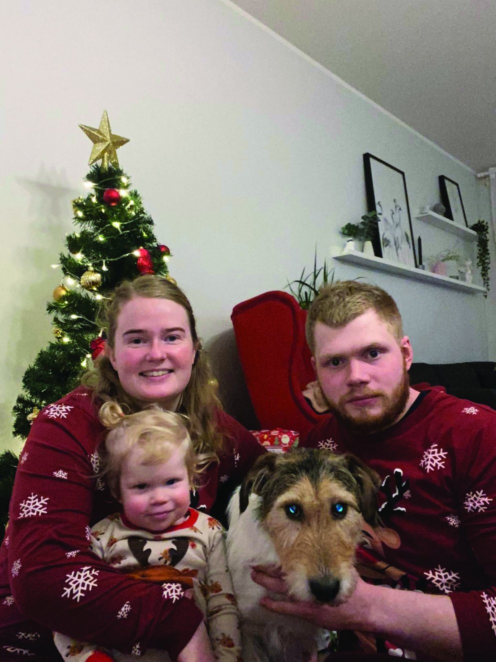 Jóna Katrín, Valdís Björg, Fannar Kári og Mjölnir. AÐSEND MYND.