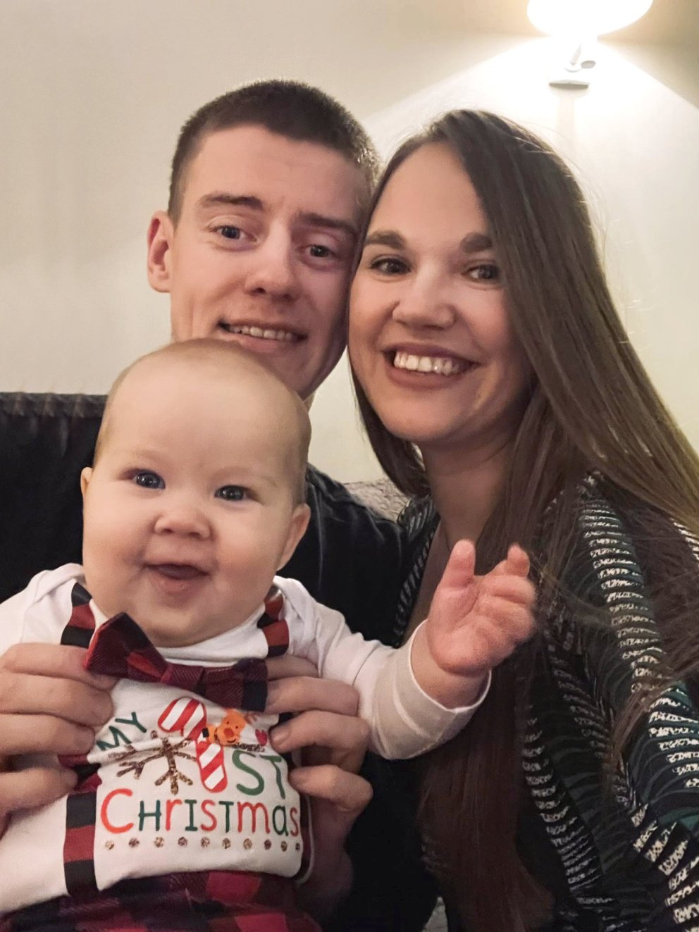 Davis og Katrina með Teodors. Myndir aðsendar.