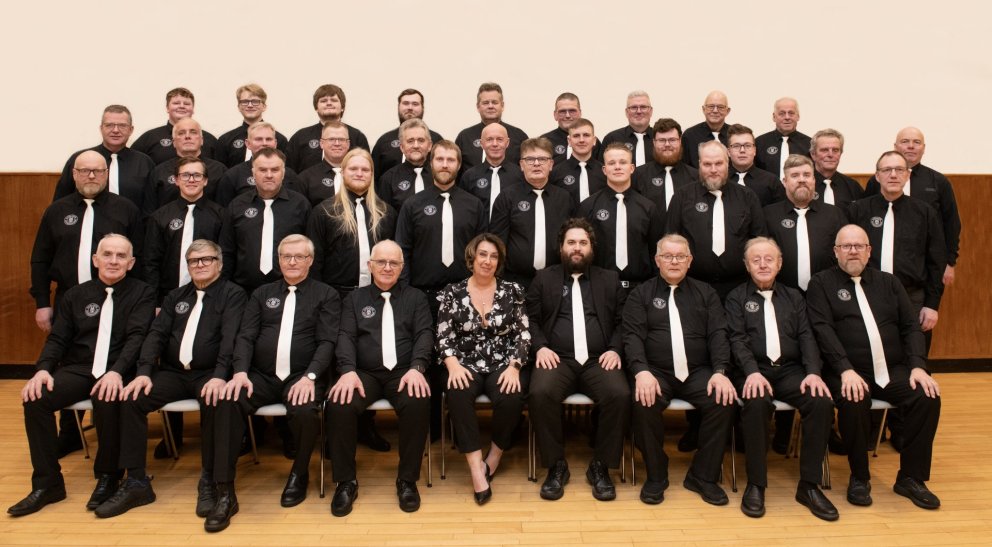 Karlakór Bólstarhlíðarhrepps. MYND HÖSKULDUR BIRKIR ERLINGSSON