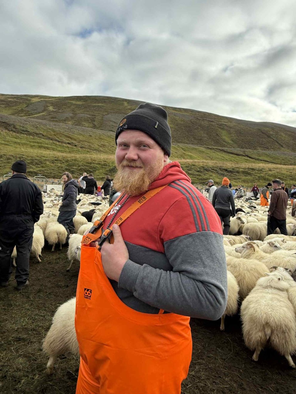 Óskar í Stafnsrétt. MYND GG