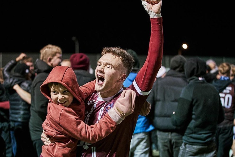 Jónas Aron á Sauðárkróksvelli. MYND: SIGURÐUR INGI