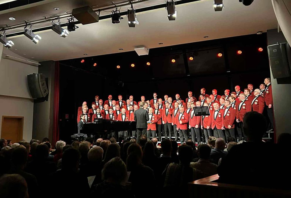 Heimismenn á tónleikum. MYND KOLBJÖRG KATLA