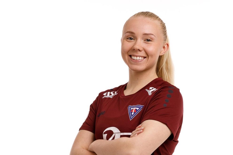 María Dögg í Tindastólstreyjunni fyrir nokkrum árum. MYND: DAVÍÐ MÁR