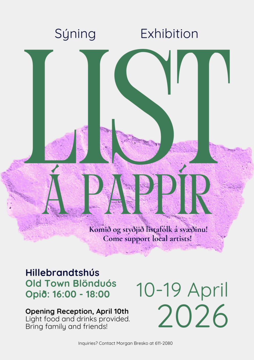 Áhugaverð sýning á Blönduósi. Mynd: Aðsend.