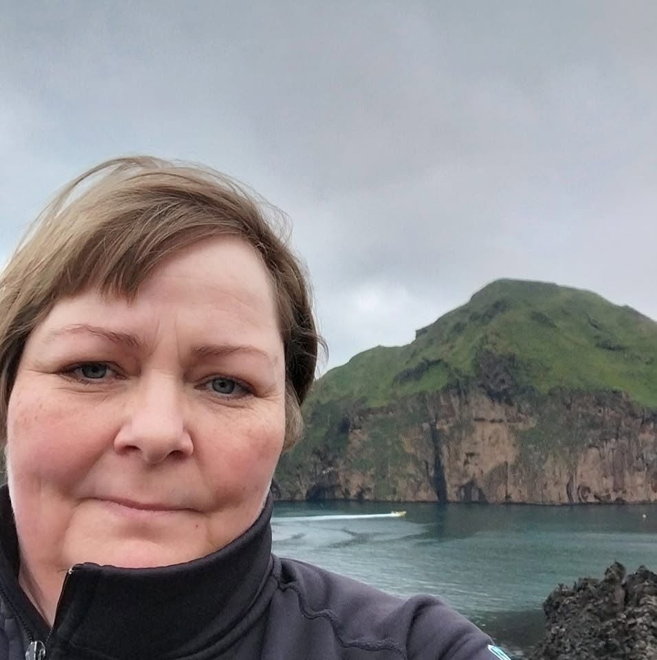 Kristín Jóna stödd í Vestmannaeyjum en hún verður ekki þar á Húnavöku. Mynd: Af Facebook.