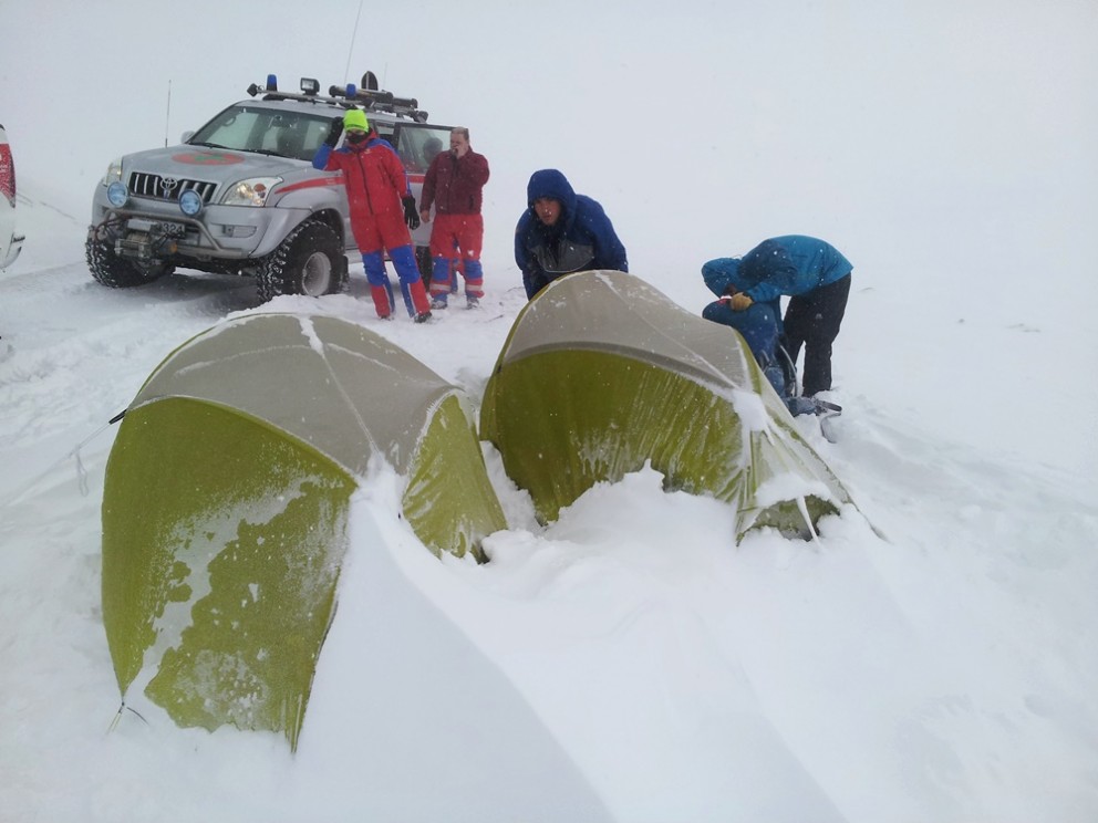 Ætluðu gangandi yfir Kjalveg