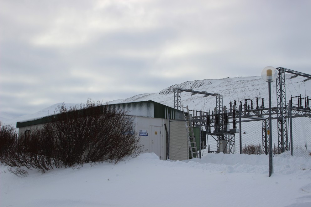 Aðveitustöð Rarik á Sauðárkróki. Mynd: KSE