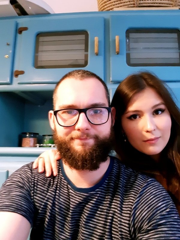 Matgæðingarnir Róbert og Natalia. Aðsend mynd.