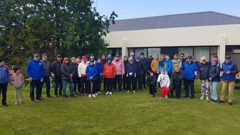 Keppendur mótsins. Mynd: Guðmundur Haukur