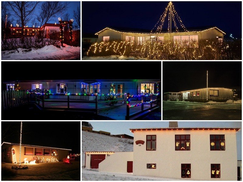 Jólahúsin sem hafa verið valin áður. Mynd tekin af huni.is