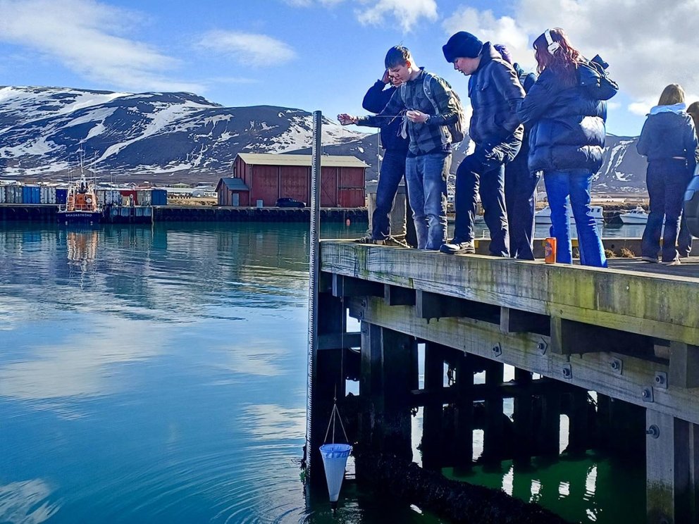 Frá Vísindadögum á Skagaströnd. MYNDIR: HERDÍS STEINARS