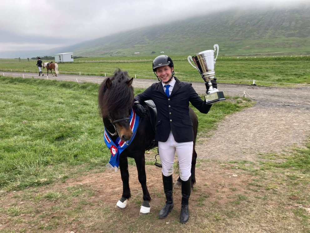 Guðmar Freyr og Sigursteinn eftir úrslitin. Mynd: SMH