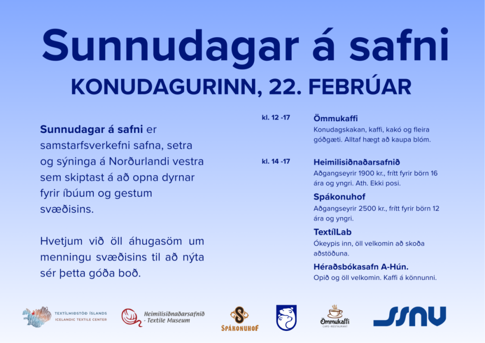 Hljómar sunnudagur á safni ekki bara vel?