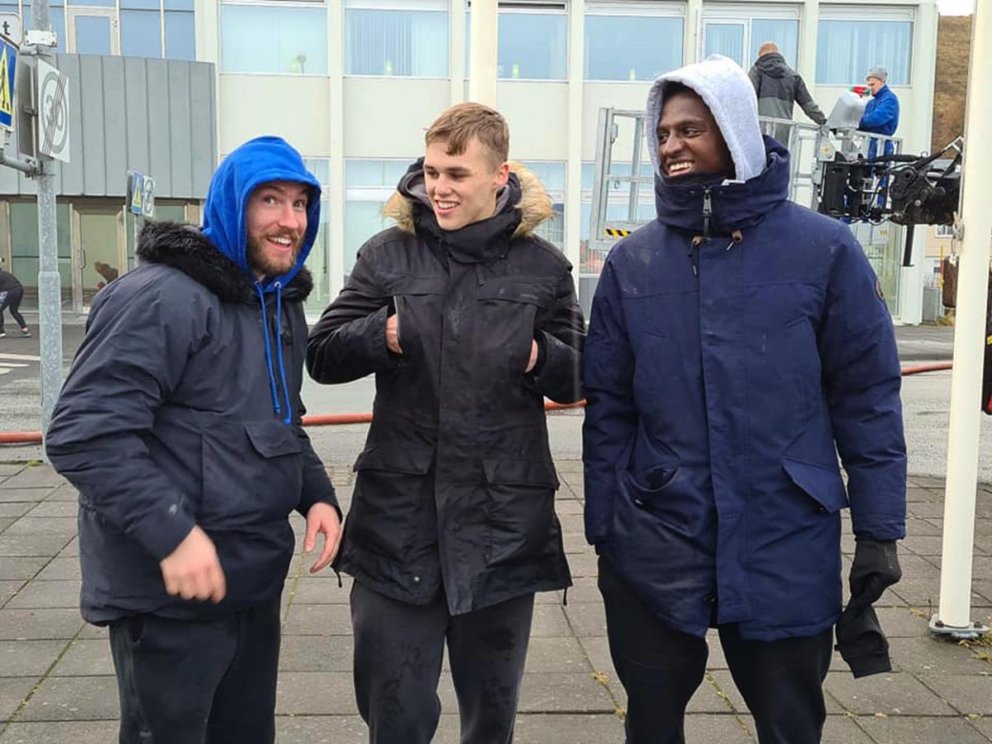 Arnar, Eyþór og Taiwo Badmus. MYNDIR: ÓBS