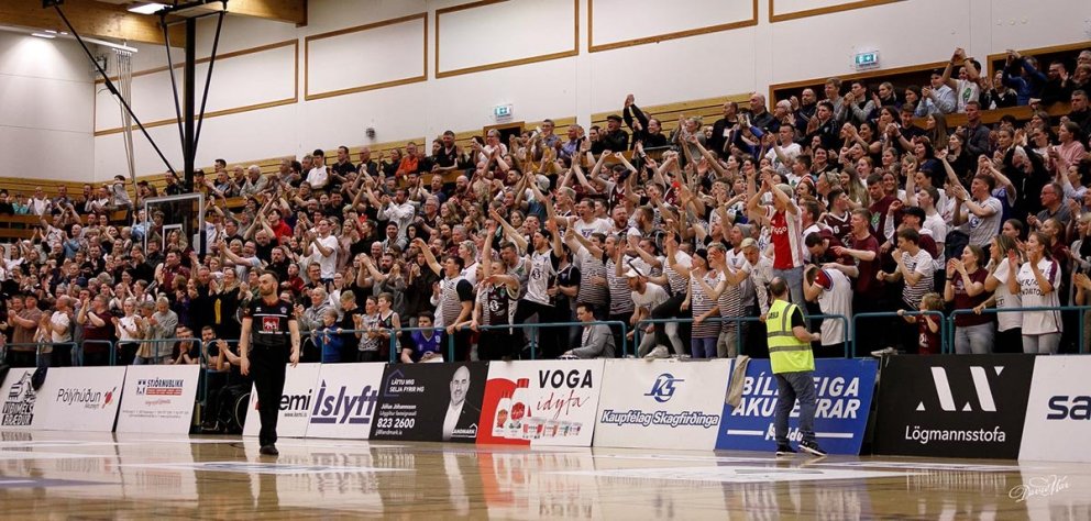 Má ég heyra: Þetta er fyrir Tindastól! MYNDIR: DAVÍÐ MÁR