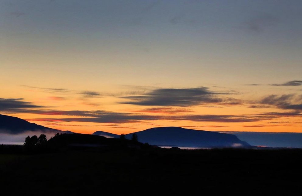 Myndað í Blönduhlíðinni. Réttarholt í forgrunni en Tindastóll á bak við. MYNDIR: ÓLI ARNAR