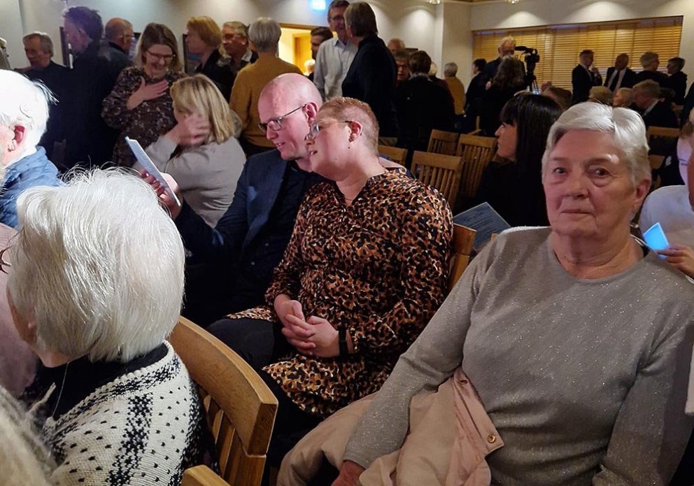 Hluti gesta í sal frímúrara í gær. MYNDIR: ÓMAR BRAGI