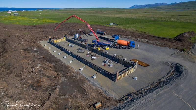 Grunnur að gagnaveri. Mynd: Róbert Daníel Jónsson