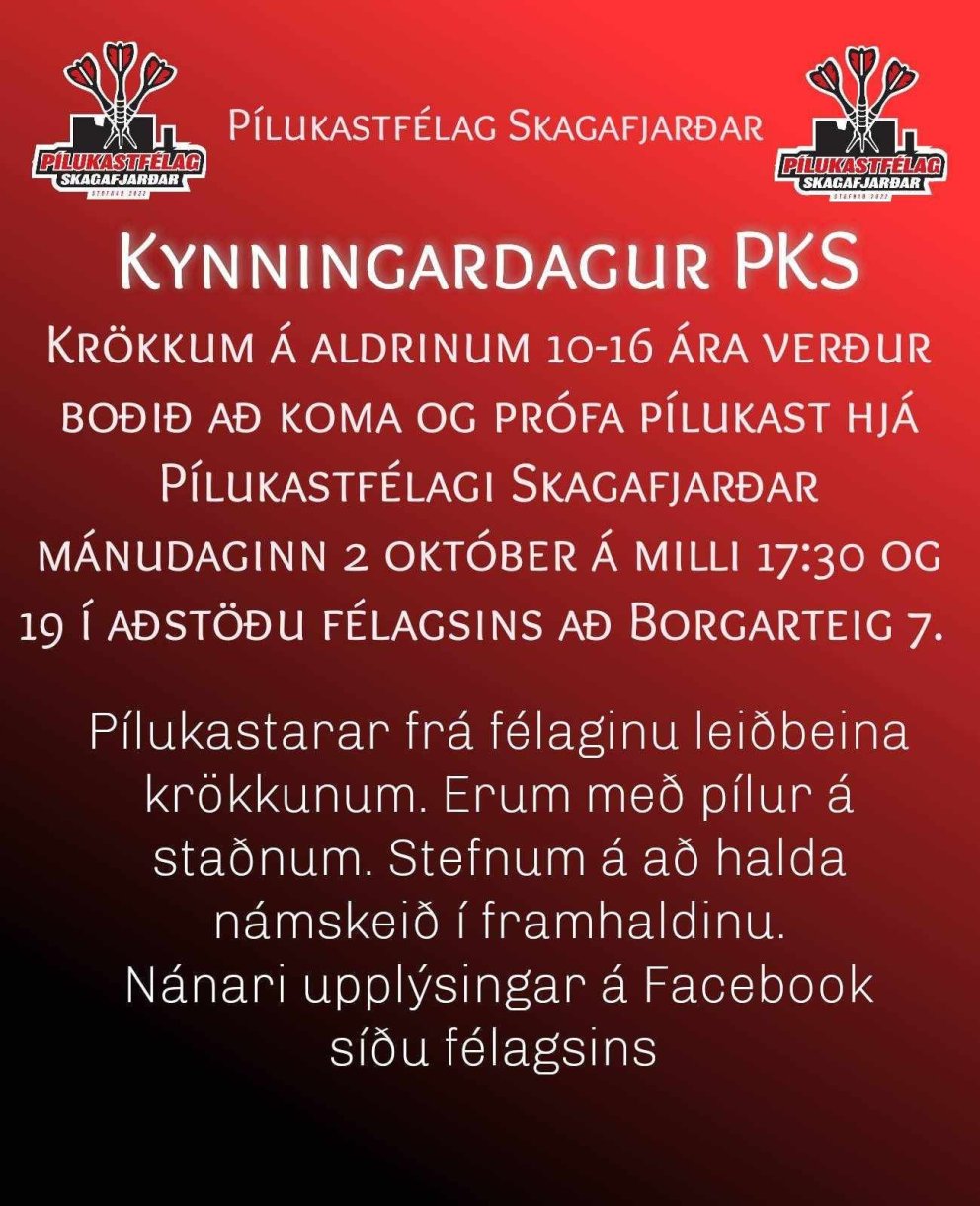 Kynningardagur fyrir krakka. MYND FACEBOOKSÍÐA PKS.