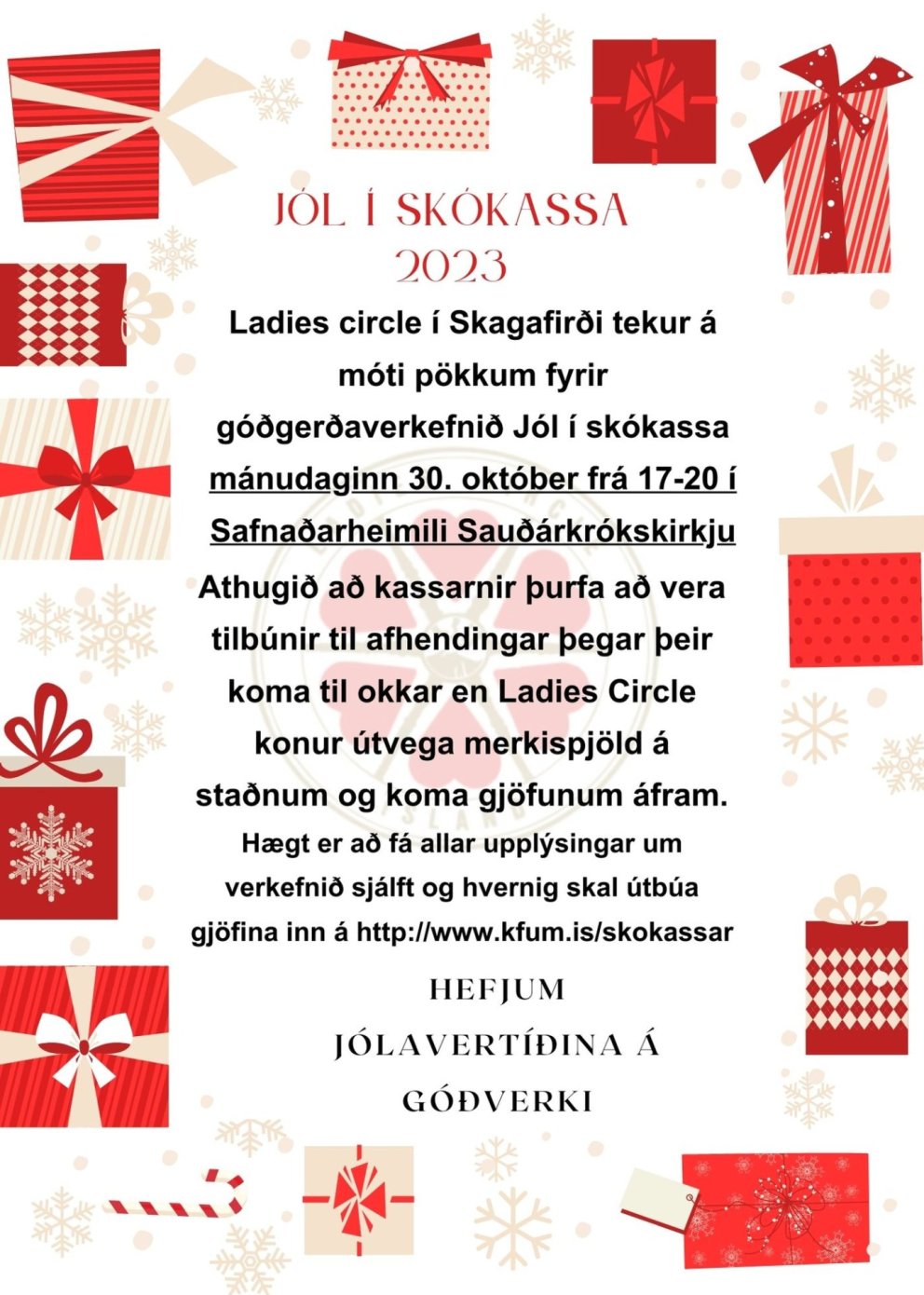 Jól í skókassa. MYND AÐSEND