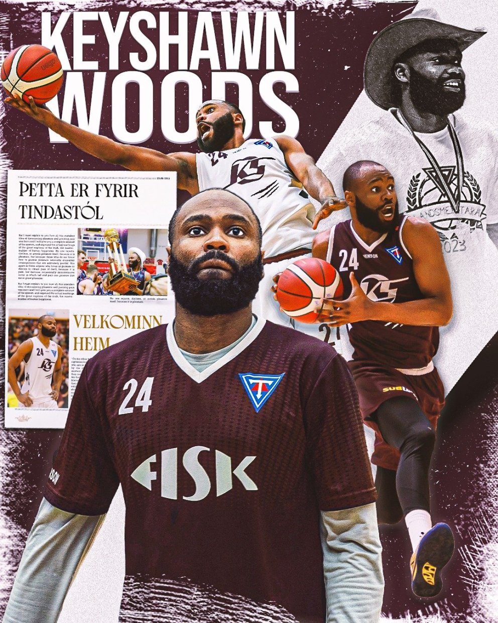 Keyshawn Woods. MYND DAVÍÐ MÁR. GRAFÍK MYNDAR HALLDÓR HALLDÓRSSON.