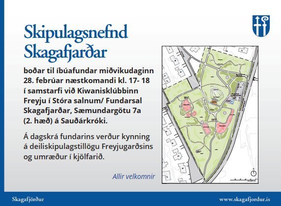 Auglýsing sem birtist í Sjónhorninu