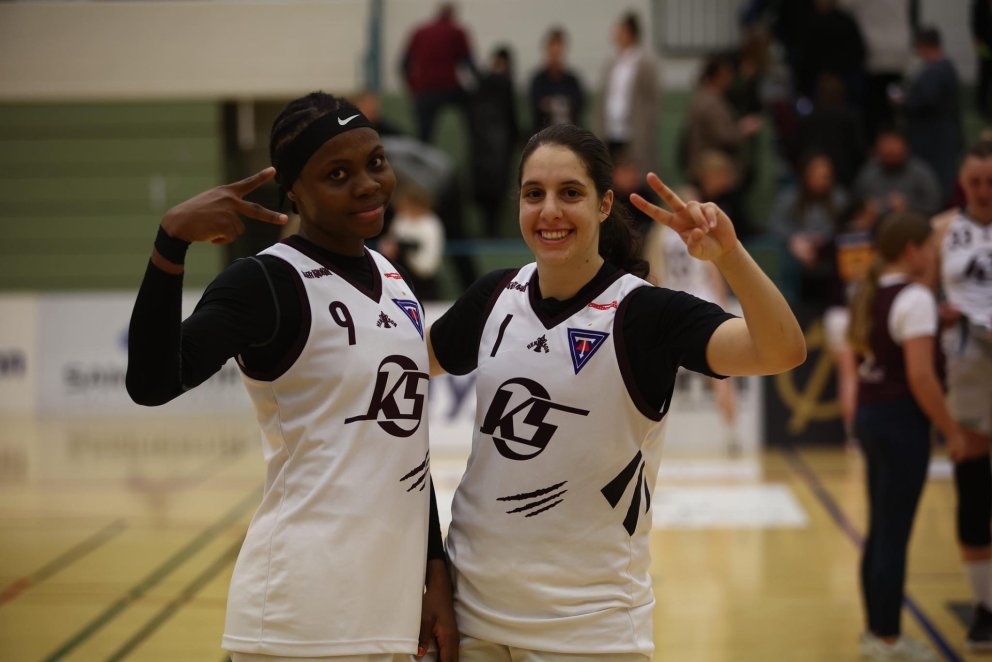 Ifunanya Okoro og Andriana Kasapi. MYND: DAVÍÐ MÁR