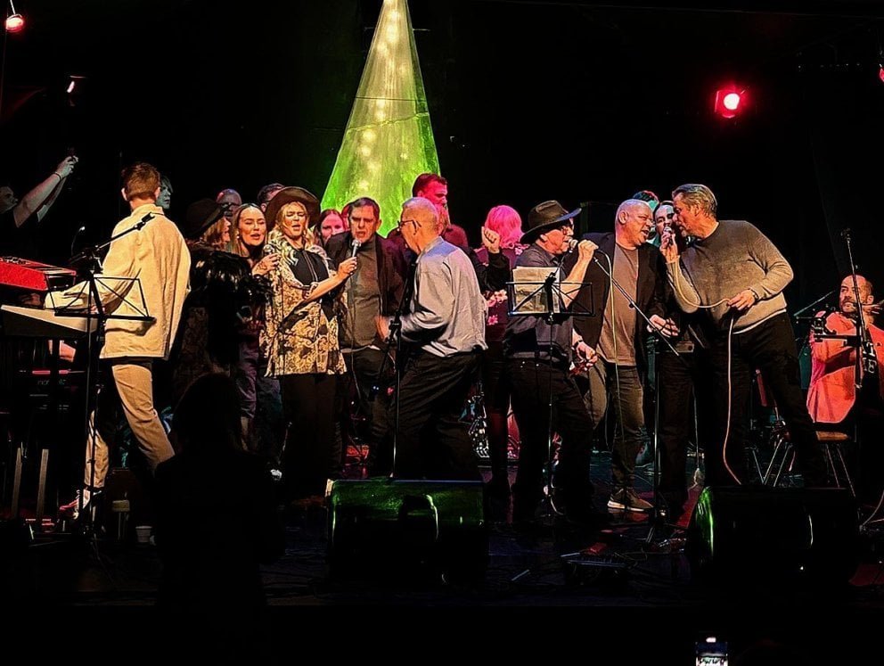 Myndin lýsir stemningunni á tónleikunum mjög vel. AÐSEND