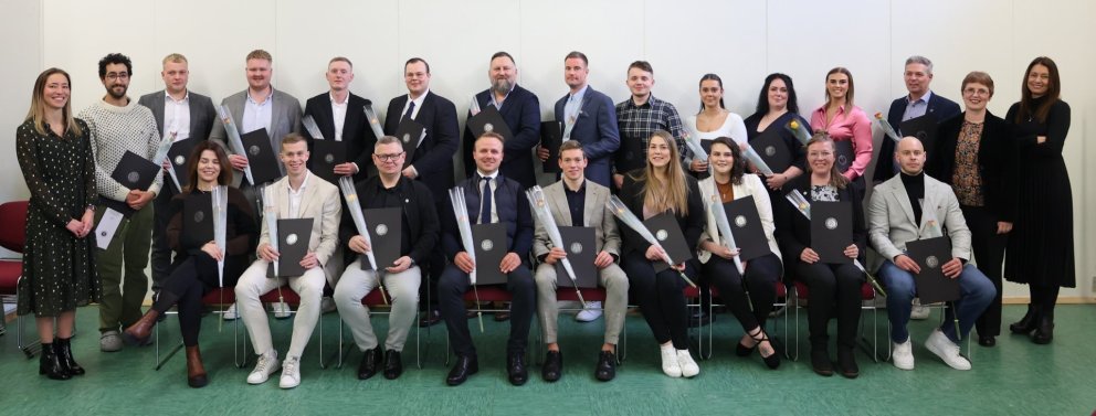 Útskriftarhópurinn. MYND ÁSTRÍÐUR EINARSDÓTTIR