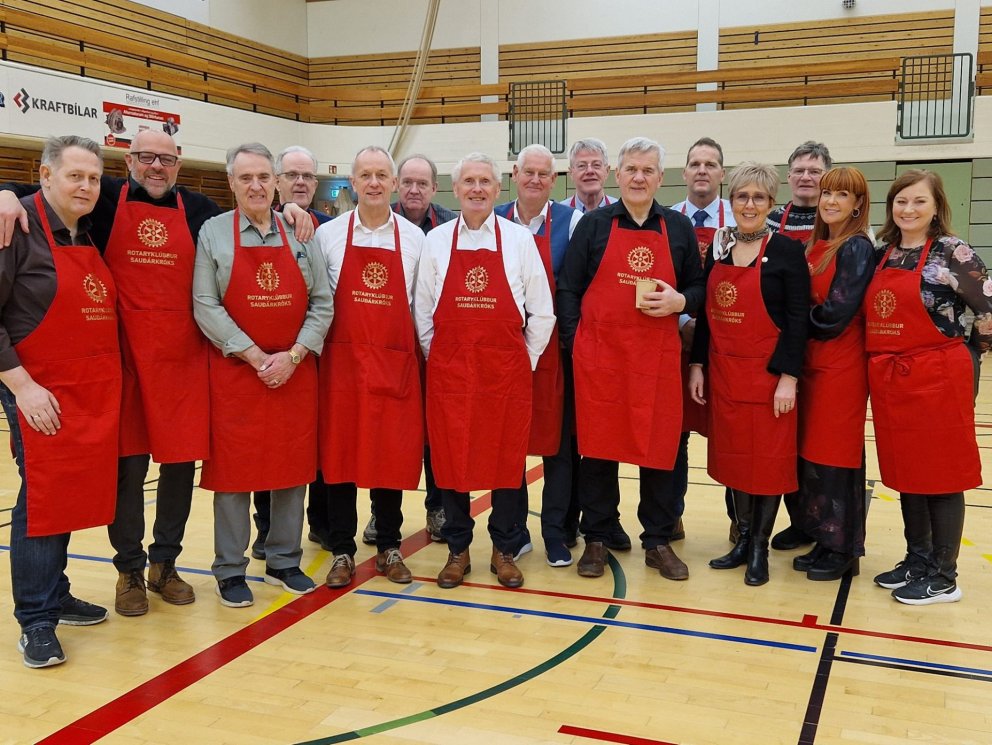 Félagar Rótarýklúbbs Sauðárkróks.MYND ÓMAR BRAGI STEFÁNSSON