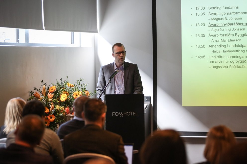 Arnar Már Elíasson. Mynd tekin af Facebook-síðu Byggðastofnunar.