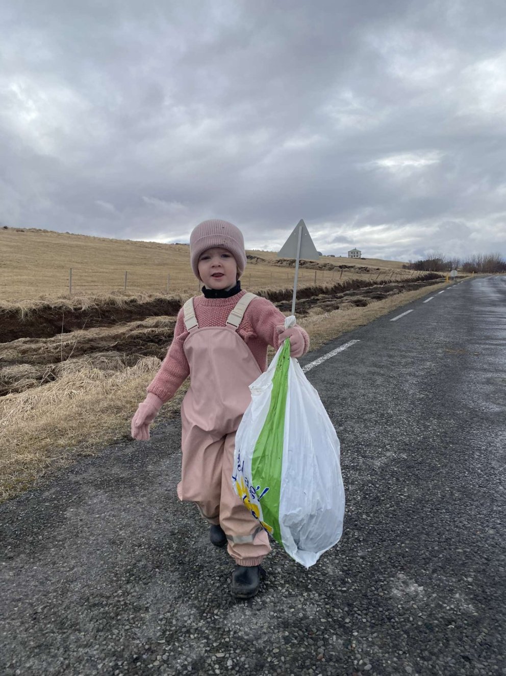 Þessi mynd er tekin við ruslatýnslu FISK í fyrra. MYND GG