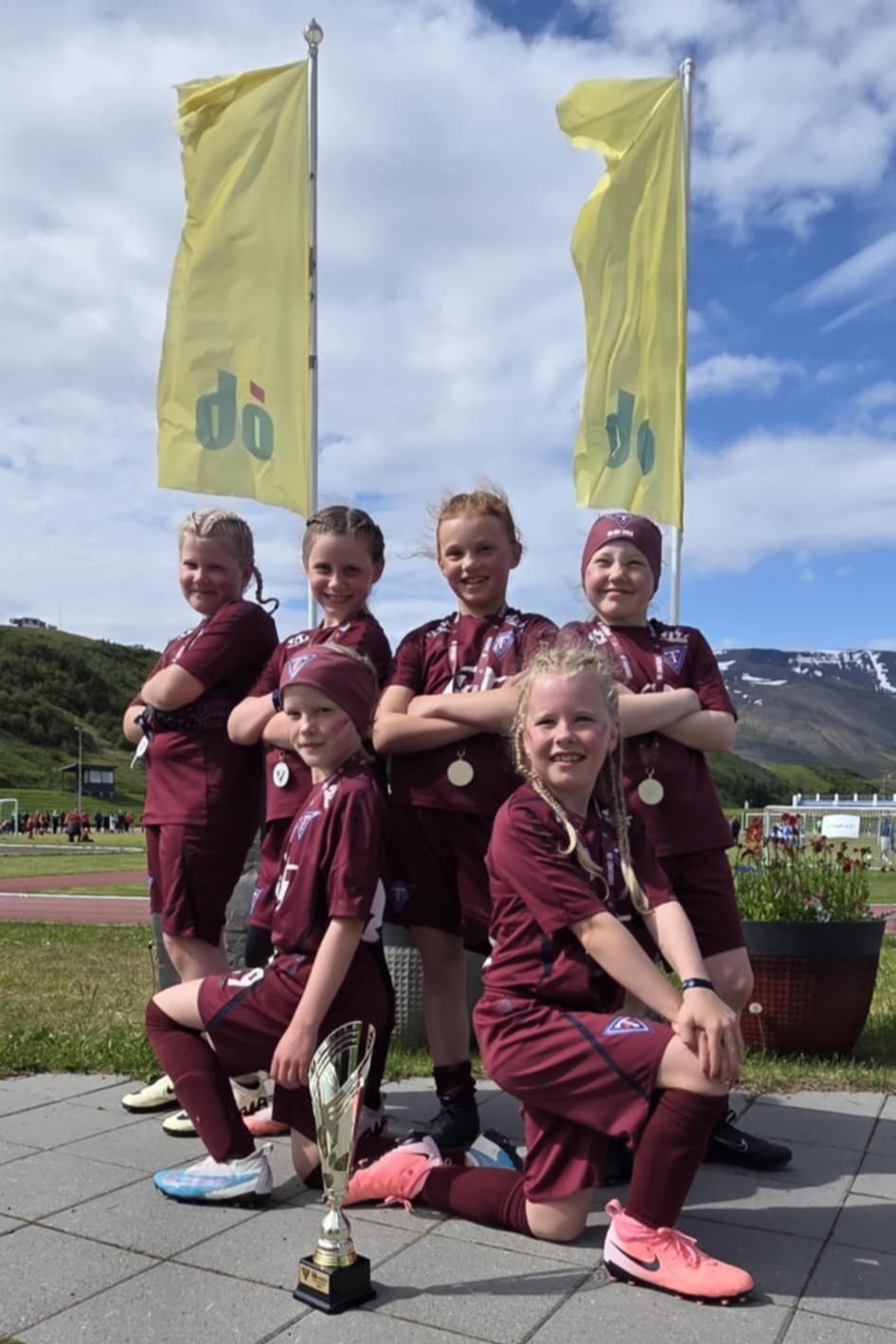 Tindastóls stelpur stóðu sig vel á Króksmóti. Mynd:fb,ób mót Tindastóls.