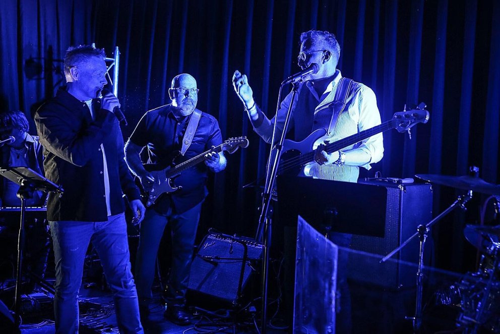 Herramenn í stuði. MYNDIR: HJALTI ÁRNA