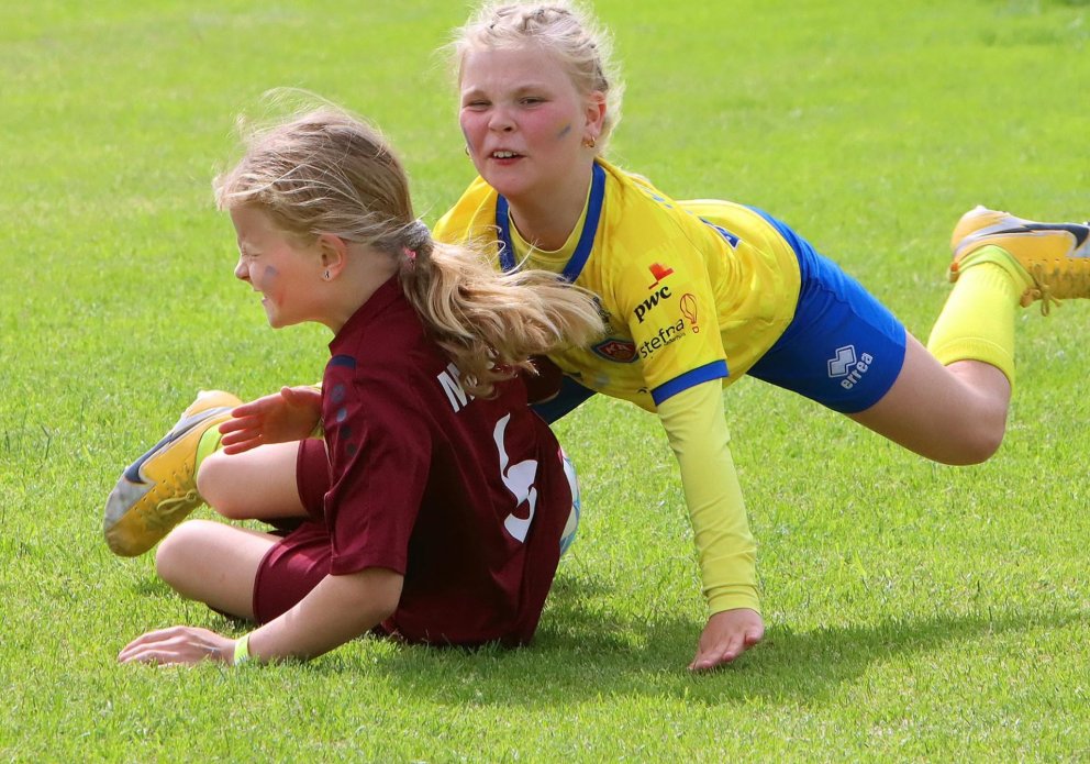 Hart barist á Olís-mótinu 2023 sem nú er Króksmót stúlkna. MYND: ÓAB