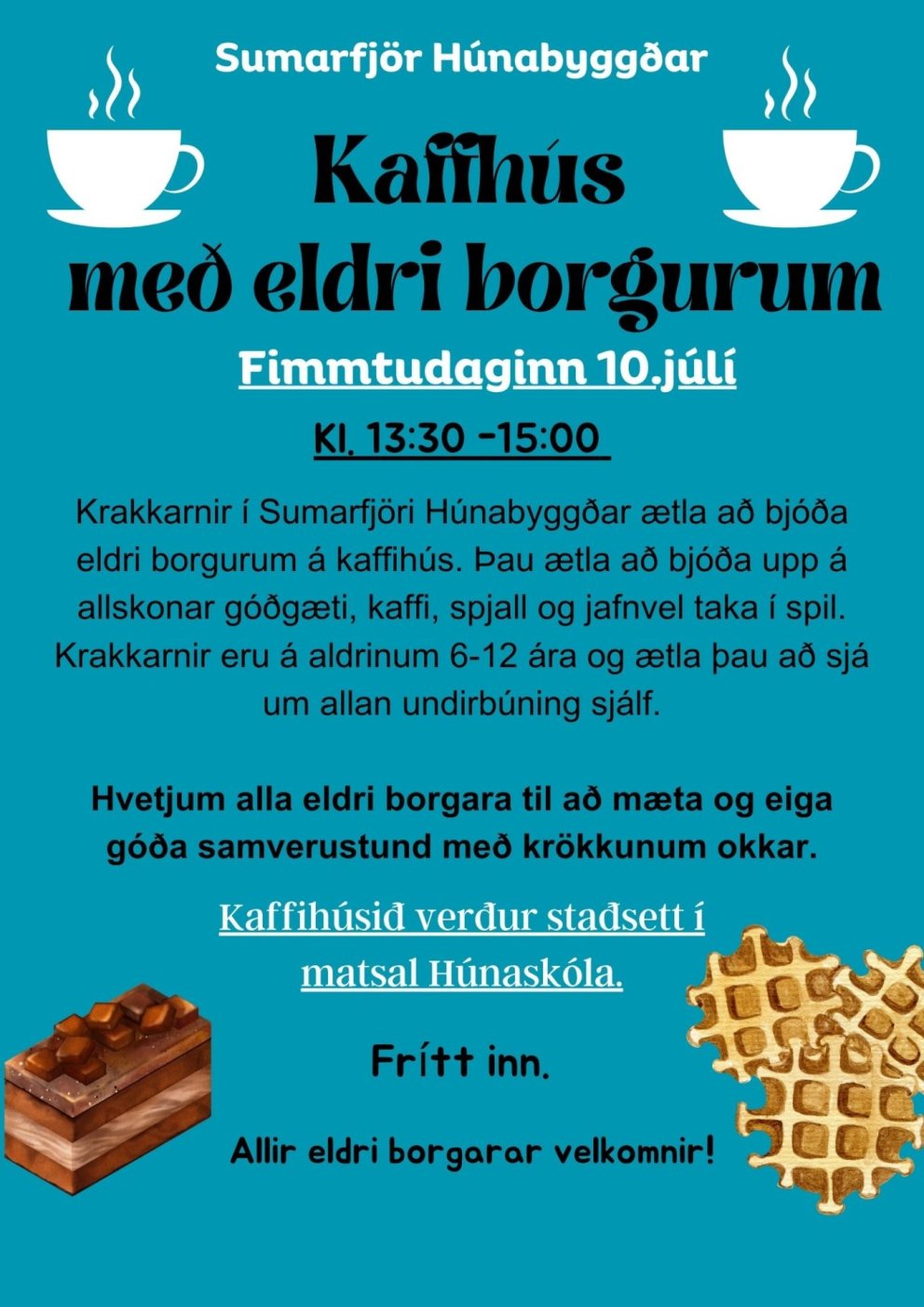 Kaffihúsið í Húnaskóla.