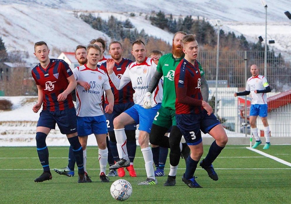 Hasar í teig Tindastóls. MYNDIR: ÓAB