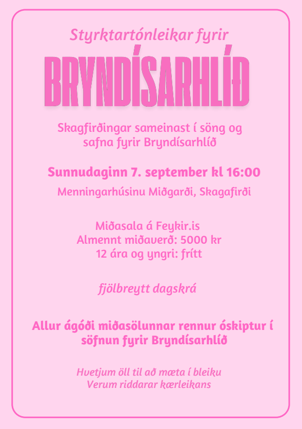 Miðgarður mun hljóma fallega á sunnudaginn.